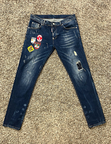Dsquared2 dark wash distressed - wash,
