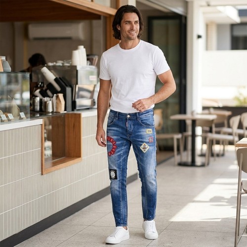 Dsquared2 blue distressed - dsquared2,