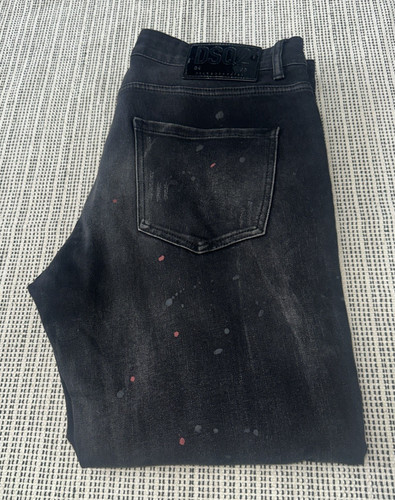 Dsquared2 black paint drops - black,