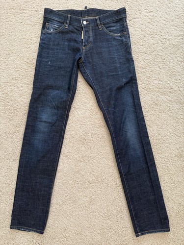 Dsquared2 dark blue distressed - blue,